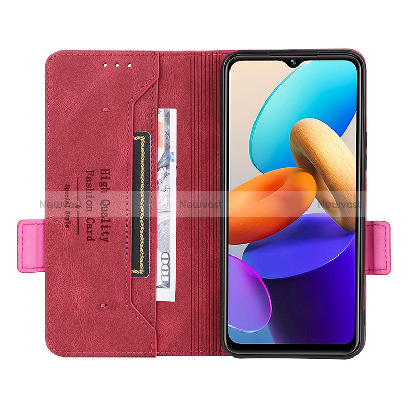 Leather Case Stands Flip Cover Holder L07Z for Vivo Y22s