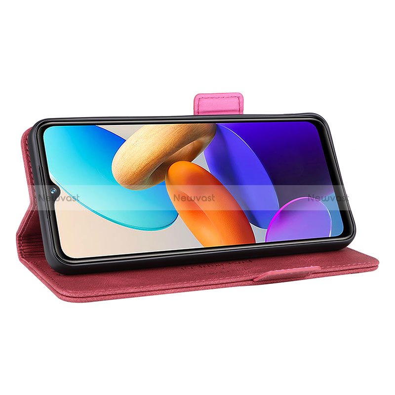 Leather Case Stands Flip Cover Holder L07Z for Vivo Y22s