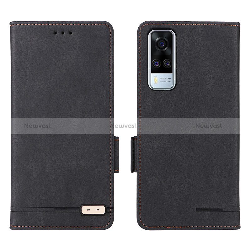 Leather Case Stands Flip Cover Holder L07Z for Vivo Y31 (2021)