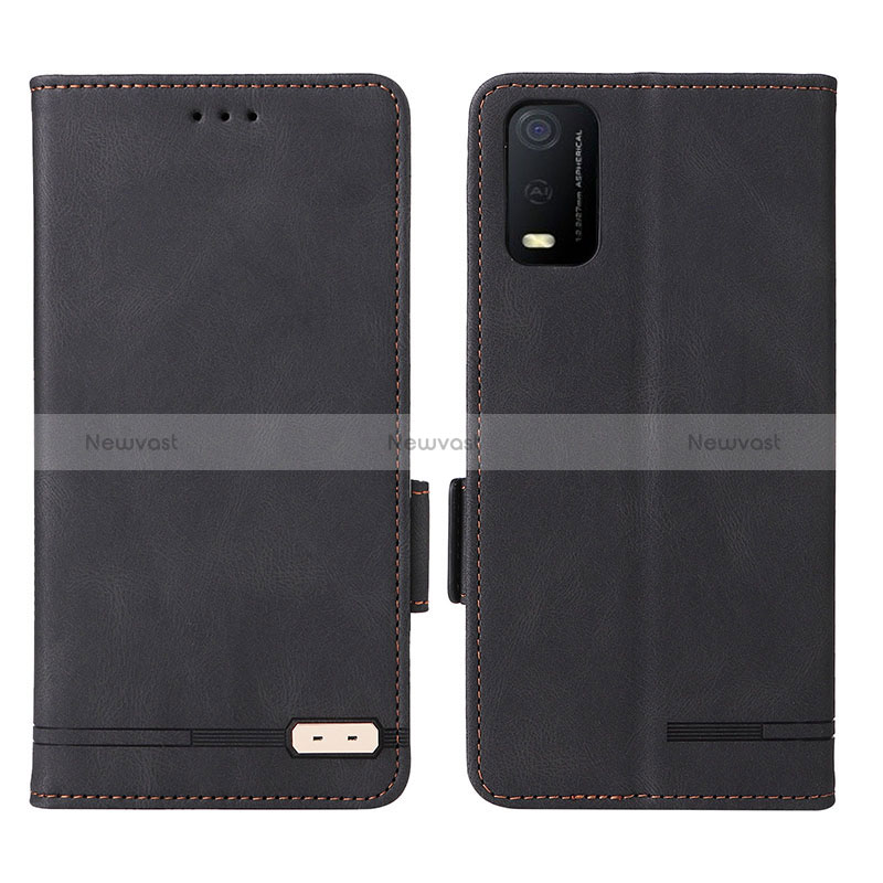 Leather Case Stands Flip Cover Holder L07Z for Vivo Y3s (2021)