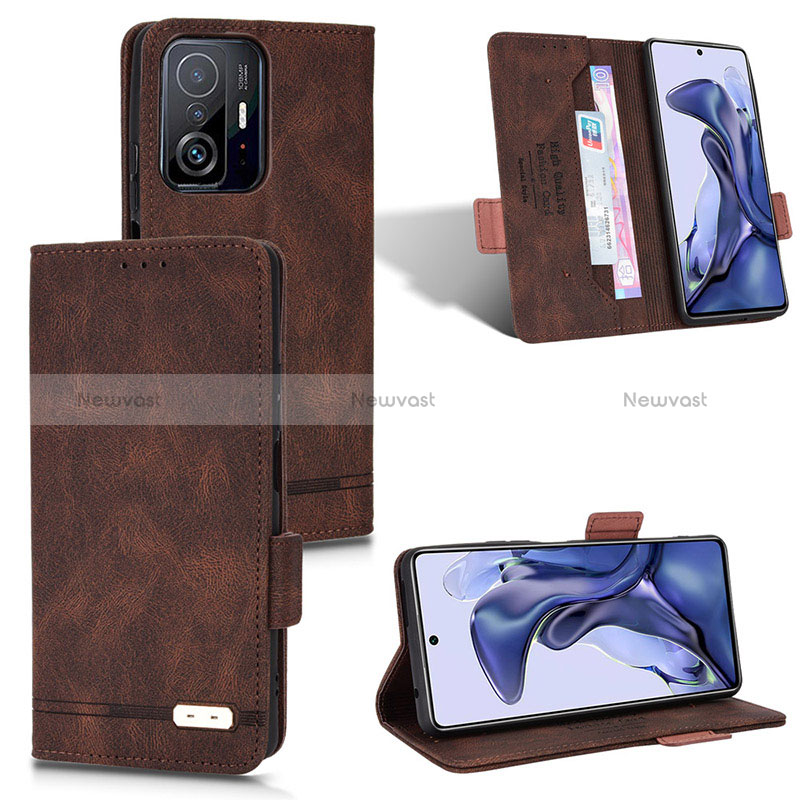 Leather Case Stands Flip Cover Holder L07Z for Xiaomi Mi 11T 5G