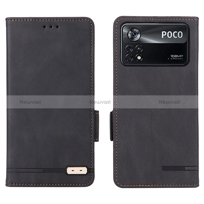 Leather Case Stands Flip Cover Holder L07Z for Xiaomi Poco X4 Pro 5G