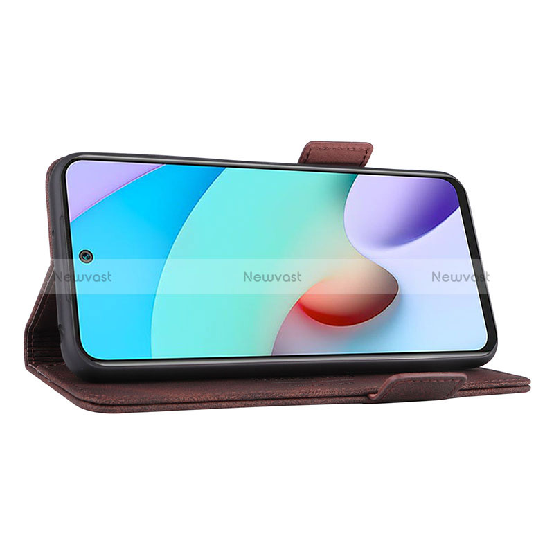 Leather Case Stands Flip Cover Holder L07Z for Xiaomi Redmi 10 (2022)