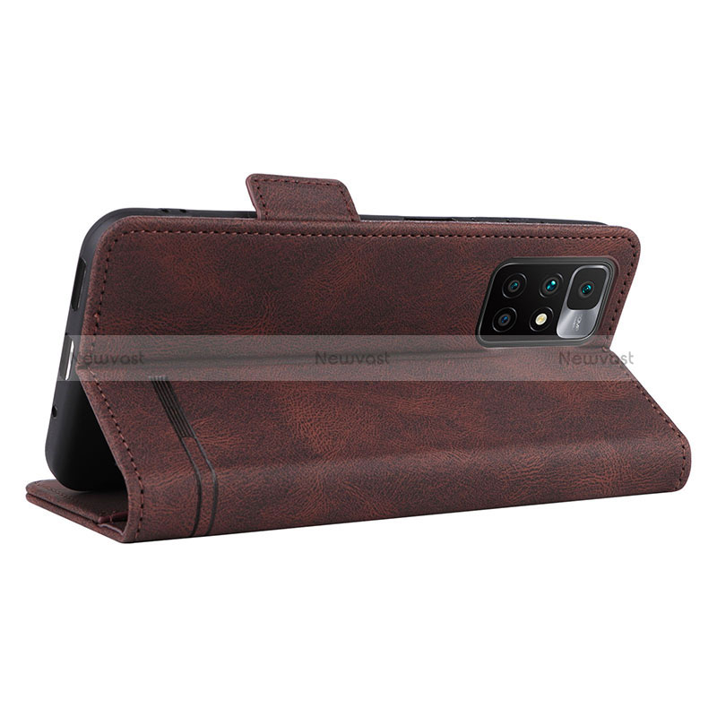 Leather Case Stands Flip Cover Holder L07Z for Xiaomi Redmi 10 (2022)