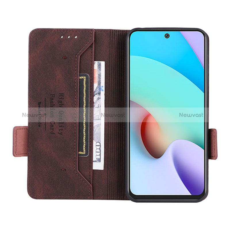 Leather Case Stands Flip Cover Holder L07Z for Xiaomi Redmi 10 (2022)