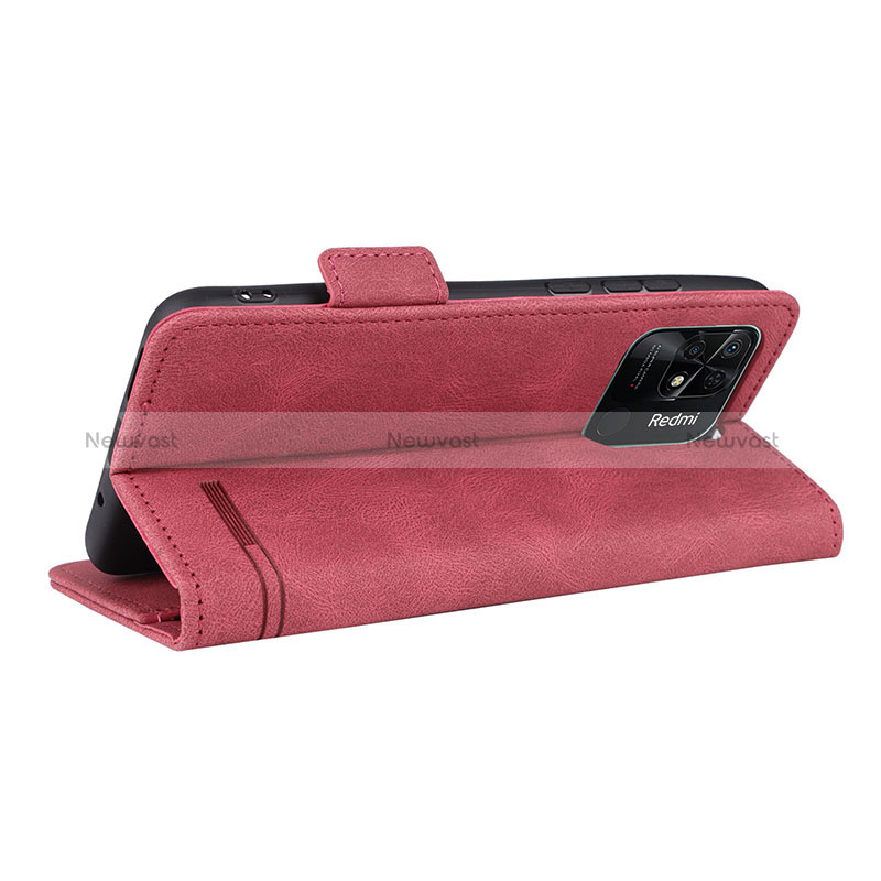 Leather Case Stands Flip Cover Holder L07Z for Xiaomi Redmi 10 India