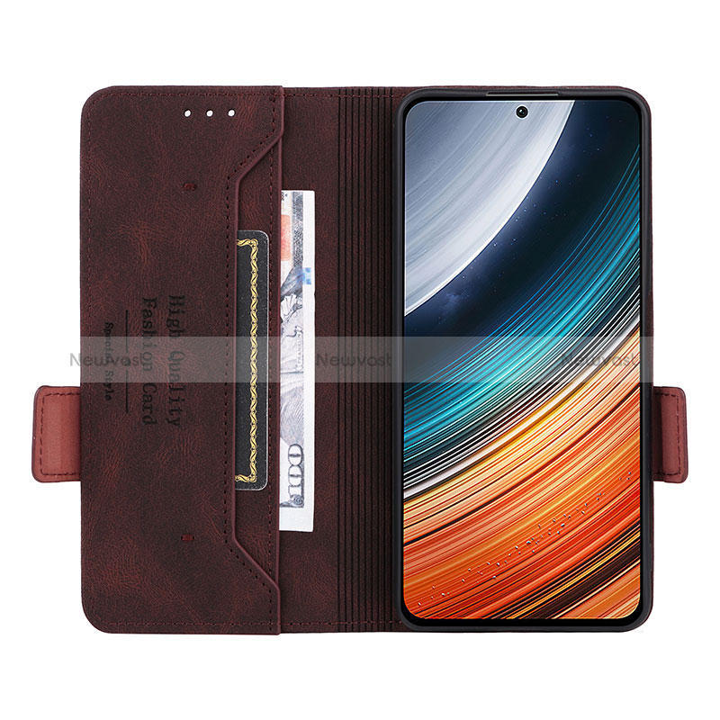 Leather Case Stands Flip Cover Holder L07Z for Xiaomi Redmi K40S 5G