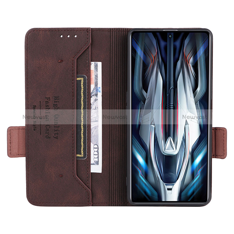 Leather Case Stands Flip Cover Holder L07Z for Xiaomi Redmi K50 Gaming AMG F1 5G