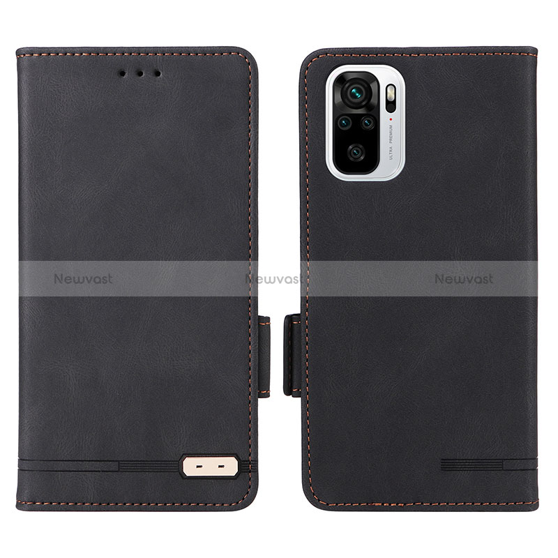 Leather Case Stands Flip Cover Holder L07Z for Xiaomi Redmi Note 10 4G