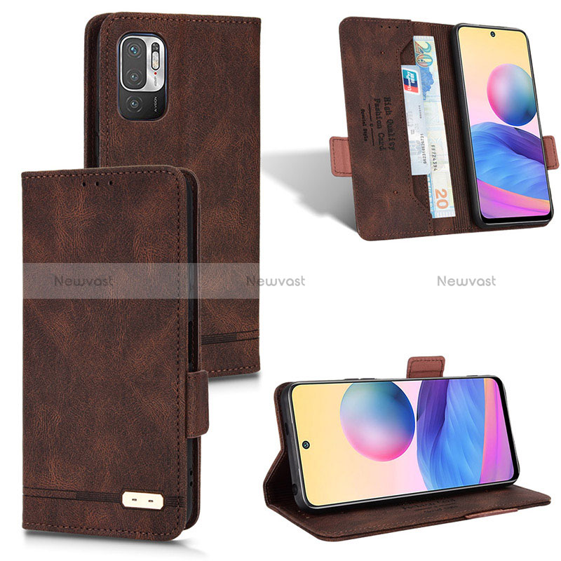 Leather Case Stands Flip Cover Holder L07Z for Xiaomi Redmi Note 10 JE 5G