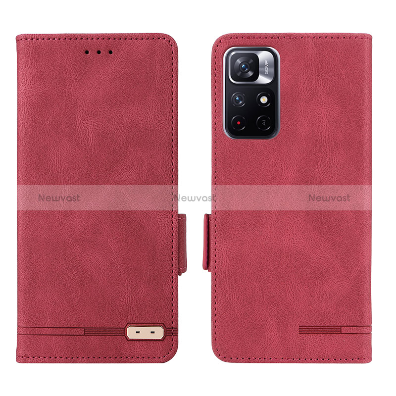 Leather Case Stands Flip Cover Holder L07Z for Xiaomi Redmi Note 11 5G