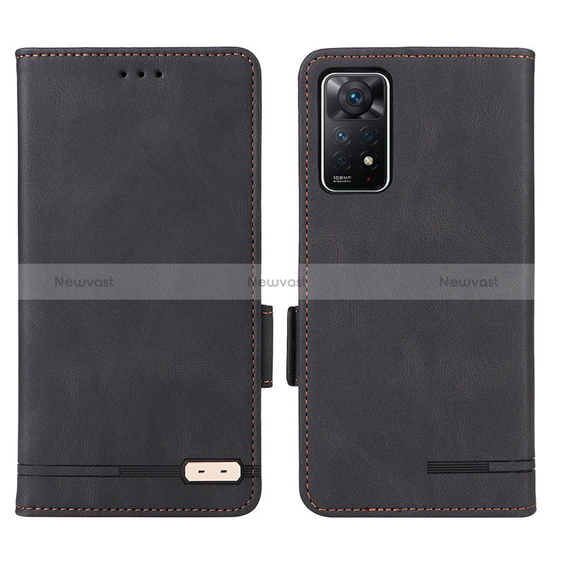 Leather Case Stands Flip Cover Holder L07Z for Xiaomi Redmi Note 11 Pro 4G