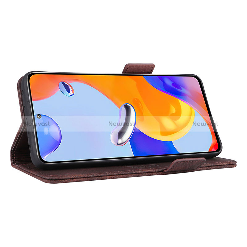 Leather Case Stands Flip Cover Holder L07Z for Xiaomi Redmi Note 11 Pro 5G