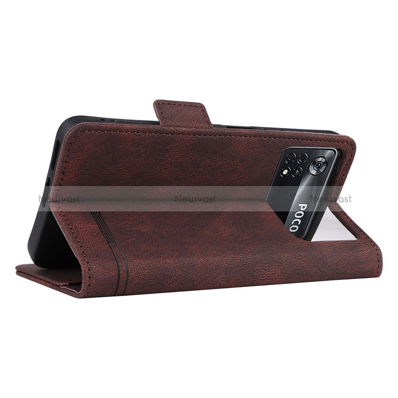 Leather Case Stands Flip Cover Holder L07Z for Xiaomi Redmi Note 11E Pro 5G