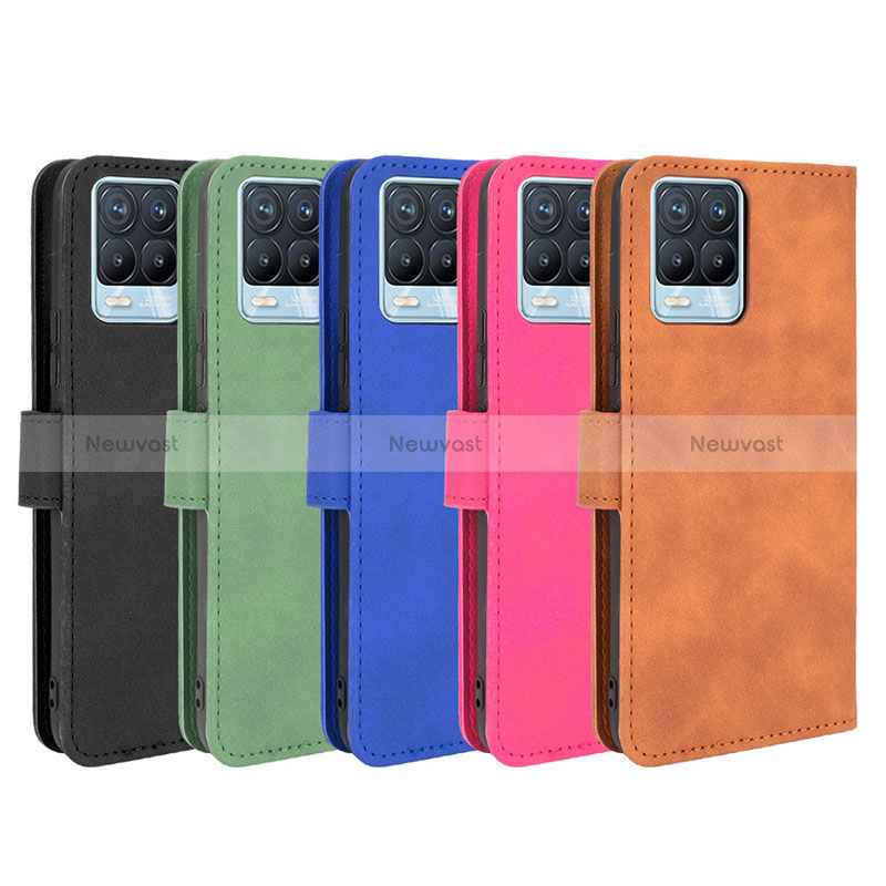 Leather Case Stands Flip Cover Holder L08Z for Realme 8 4G