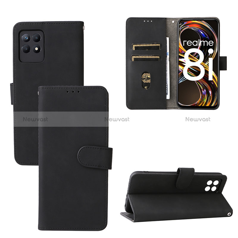 Leather Case Stands Flip Cover Holder L08Z for Realme 8i