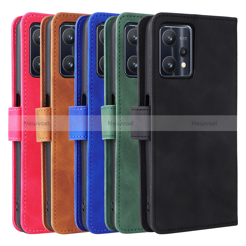 Leather Case Stands Flip Cover Holder L08Z for Realme 9 Pro 5G