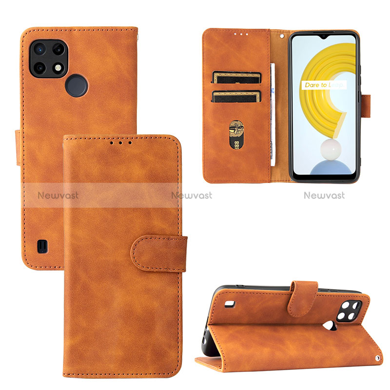 Leather Case Stands Flip Cover Holder L08Z for Realme C21Y