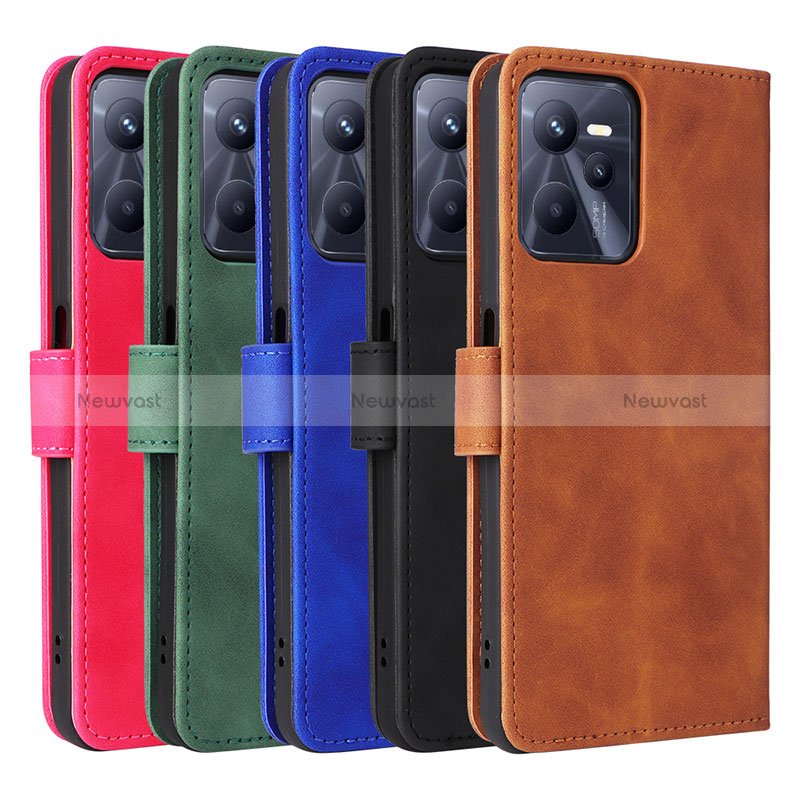 Leather Case Stands Flip Cover Holder L08Z for Realme C35