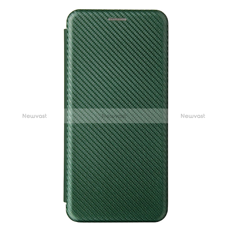 Leather Case Stands Flip Cover Holder L08Z for Samsung Galaxy A12 5G Green