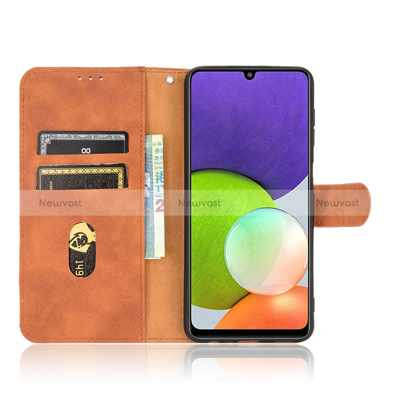 Leather Case Stands Flip Cover Holder L08Z for Samsung Galaxy A22 4G