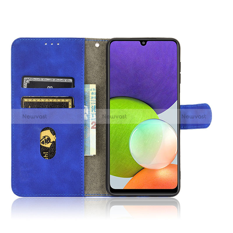 Leather Case Stands Flip Cover Holder L08Z for Samsung Galaxy A22 4G