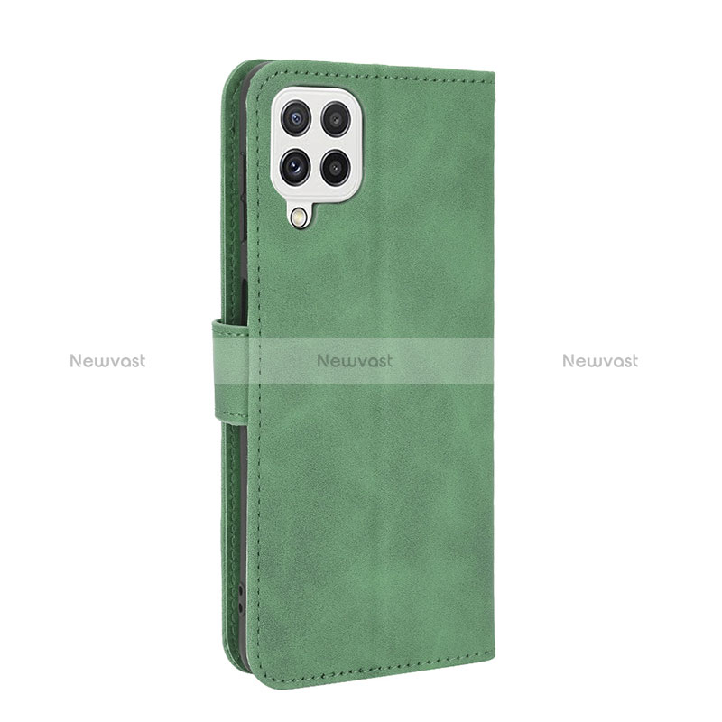 Leather Case Stands Flip Cover Holder L08Z for Samsung Galaxy A22 4G Green