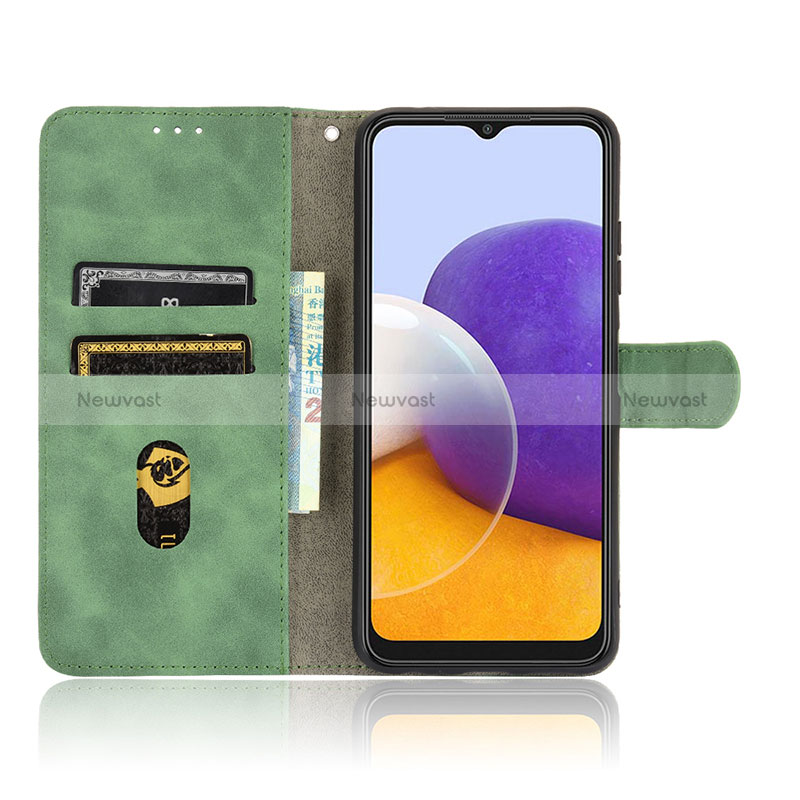 Leather Case Stands Flip Cover Holder L08Z for Samsung Galaxy A22 5G