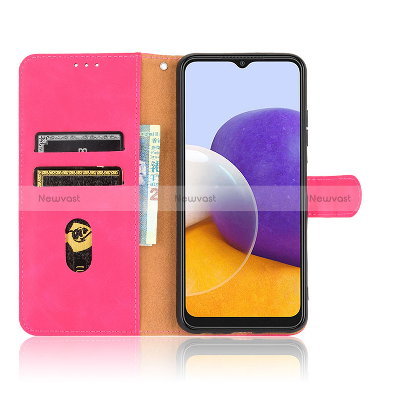 Leather Case Stands Flip Cover Holder L08Z for Samsung Galaxy A22 5G