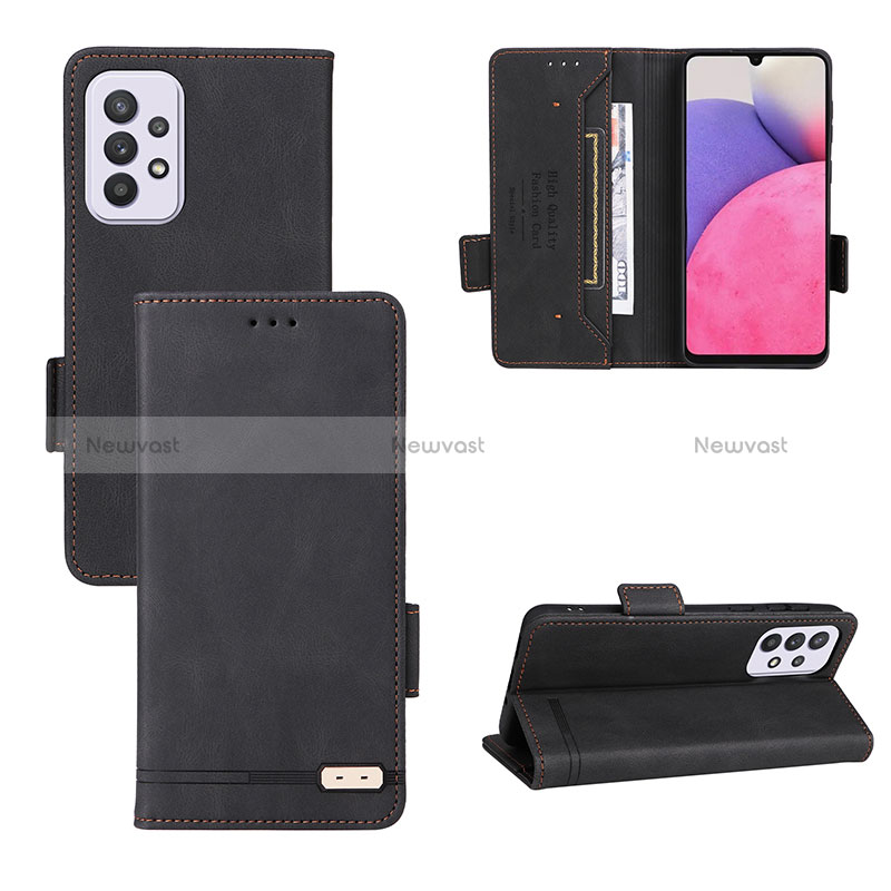 Leather Case Stands Flip Cover Holder L08Z for Samsung Galaxy A33 5G