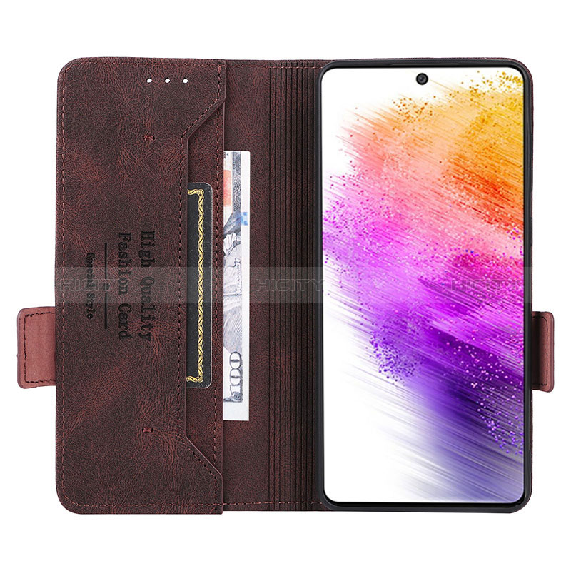 Leather Case Stands Flip Cover Holder L08Z for Samsung Galaxy A73 5G