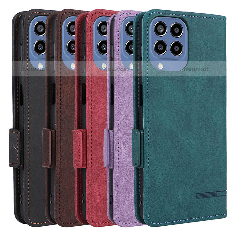 Leather Case Stands Flip Cover Holder L08Z for Samsung Galaxy M33 5G