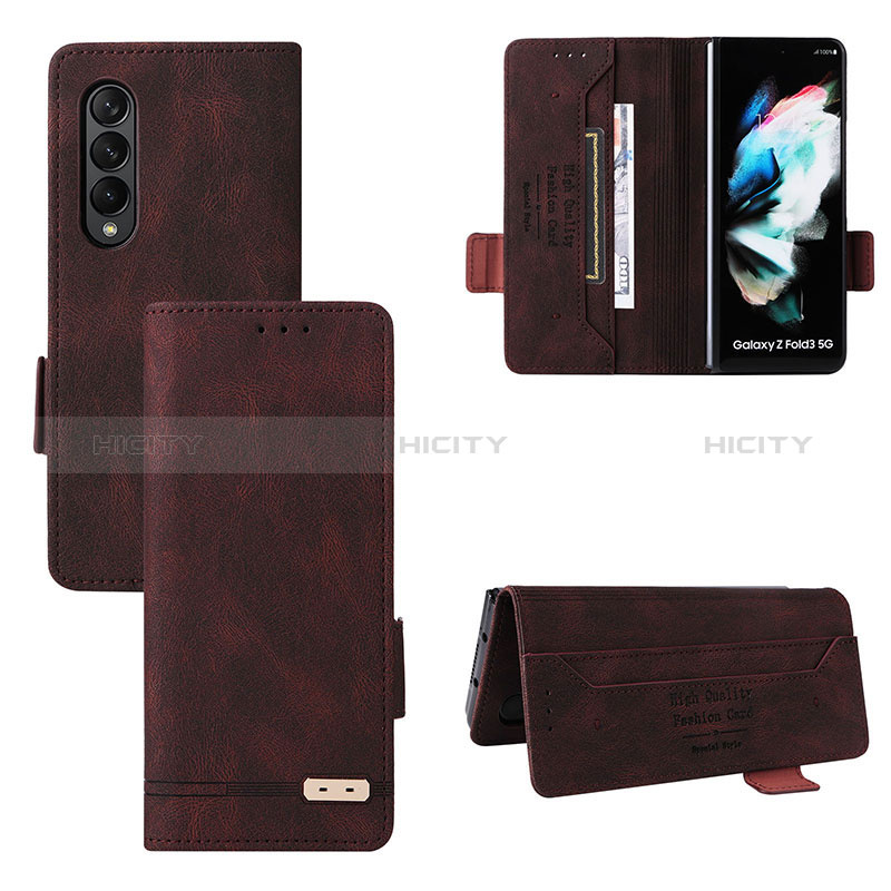 Leather Case Stands Flip Cover Holder L08Z for Samsung Galaxy Z Fold4 5G