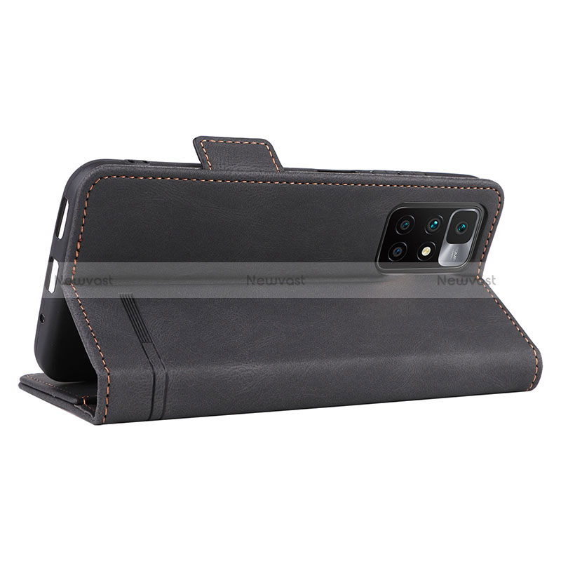 Leather Case Stands Flip Cover Holder L08Z for Xiaomi Redmi 10 (2022)