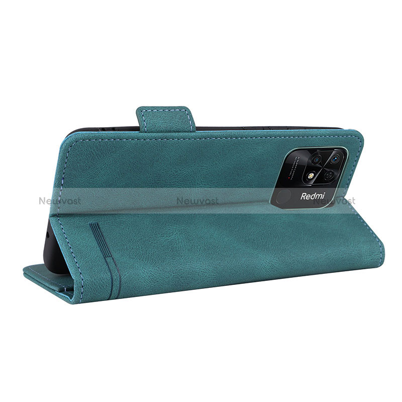 Leather Case Stands Flip Cover Holder L08Z for Xiaomi Redmi 10C 4G