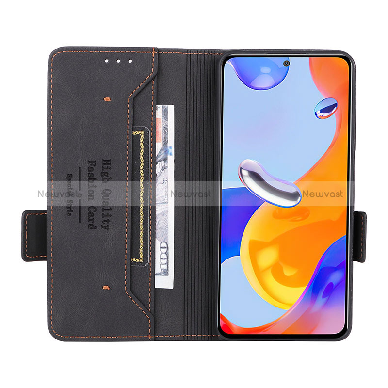 Leather Case Stands Flip Cover Holder L08Z for Xiaomi Redmi Note 11 Pro 4G