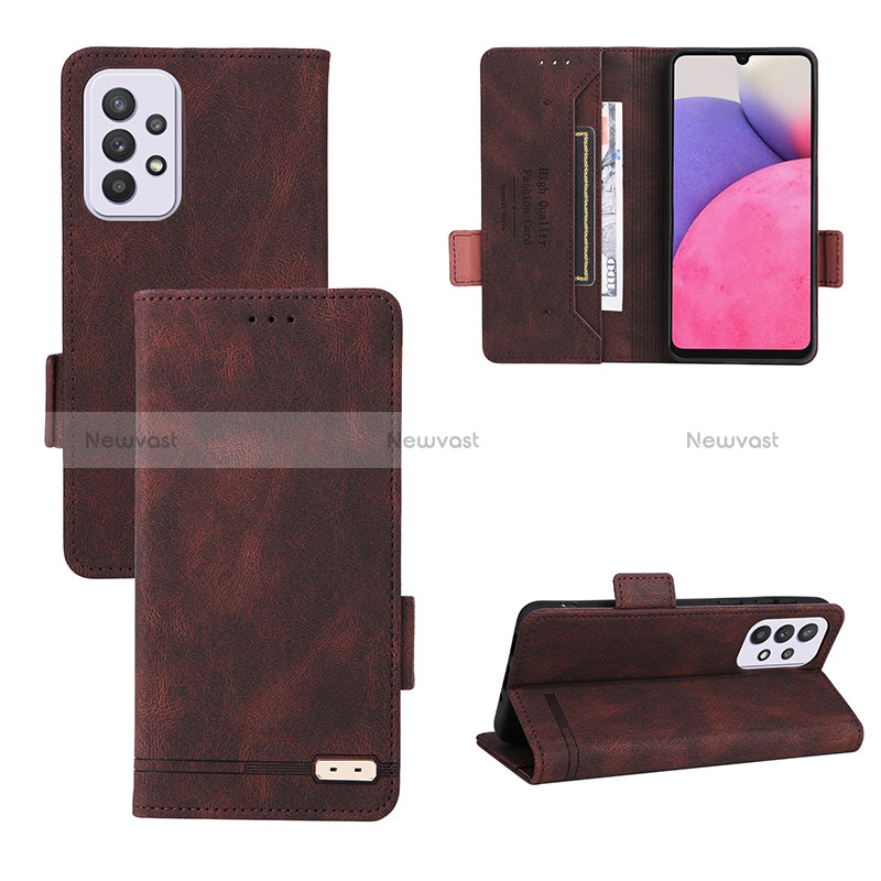 Leather Case Stands Flip Cover Holder L09Z for Samsung Galaxy A33 5G