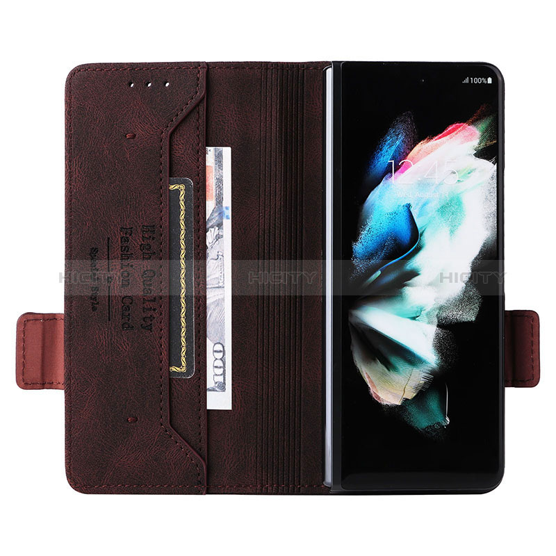 Leather Case Stands Flip Cover Holder L09Z for Samsung Galaxy Z Fold4 5G