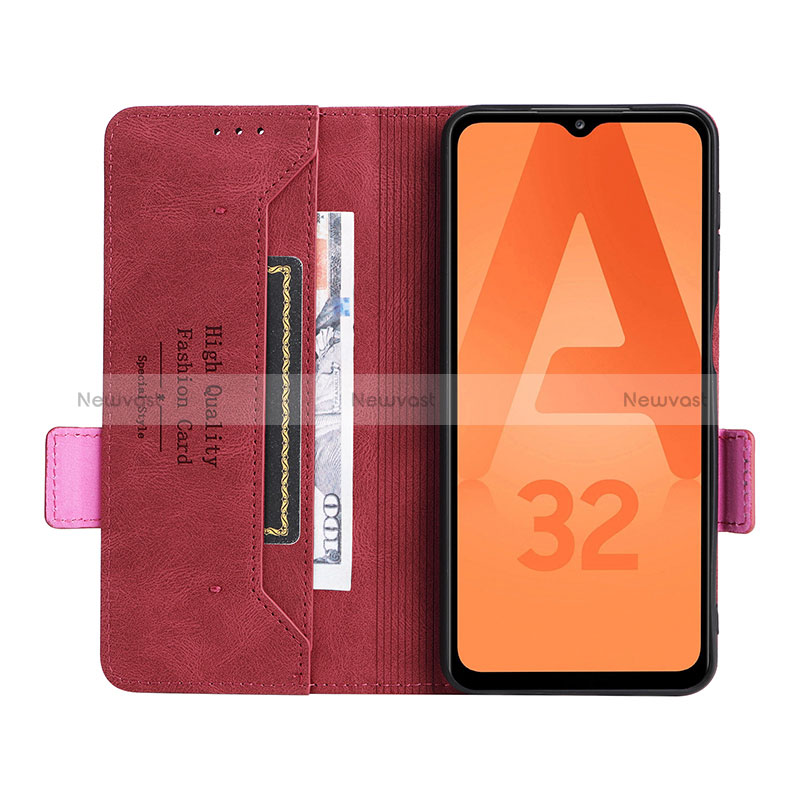 Leather Case Stands Flip Cover Holder L10Z for Samsung Galaxy A32 4G