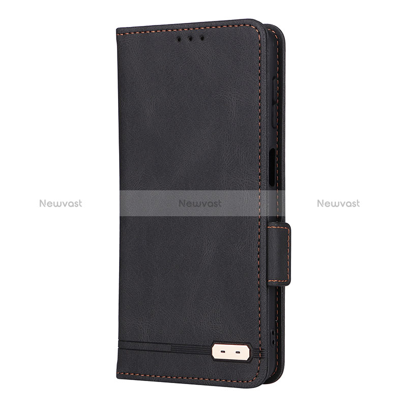 Leather Case Stands Flip Cover Holder L10Z for Samsung Galaxy A32 4G Black