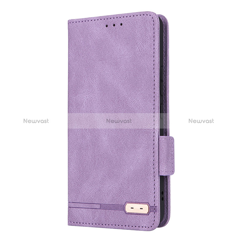 Leather Case Stands Flip Cover Holder L10Z for Samsung Galaxy A53 5G Purple