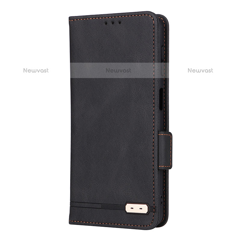 Leather Case Stands Flip Cover Holder L10Z for Samsung Galaxy M32 5G Black