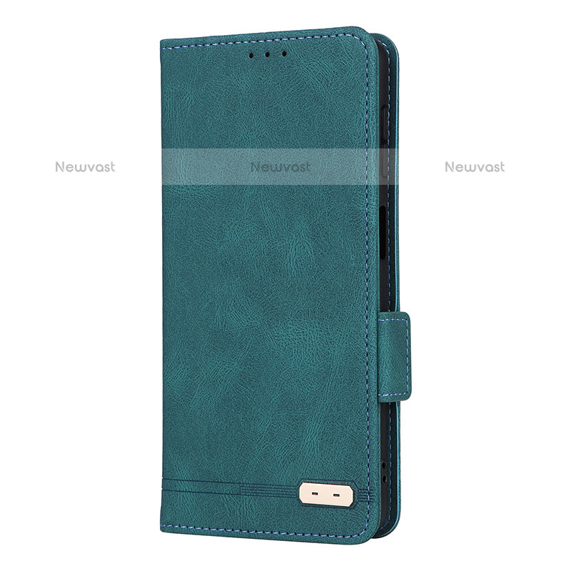 Leather Case Stands Flip Cover Holder L10Z for Samsung Galaxy M32 5G Green