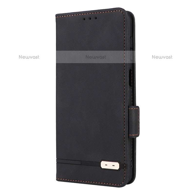 Leather Case Stands Flip Cover Holder L10Z for Samsung Galaxy M33 5G Black