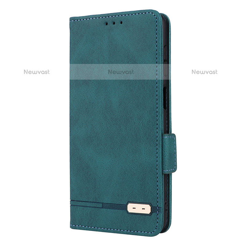 Leather Case Stands Flip Cover Holder L10Z for Samsung Galaxy M33 5G Green