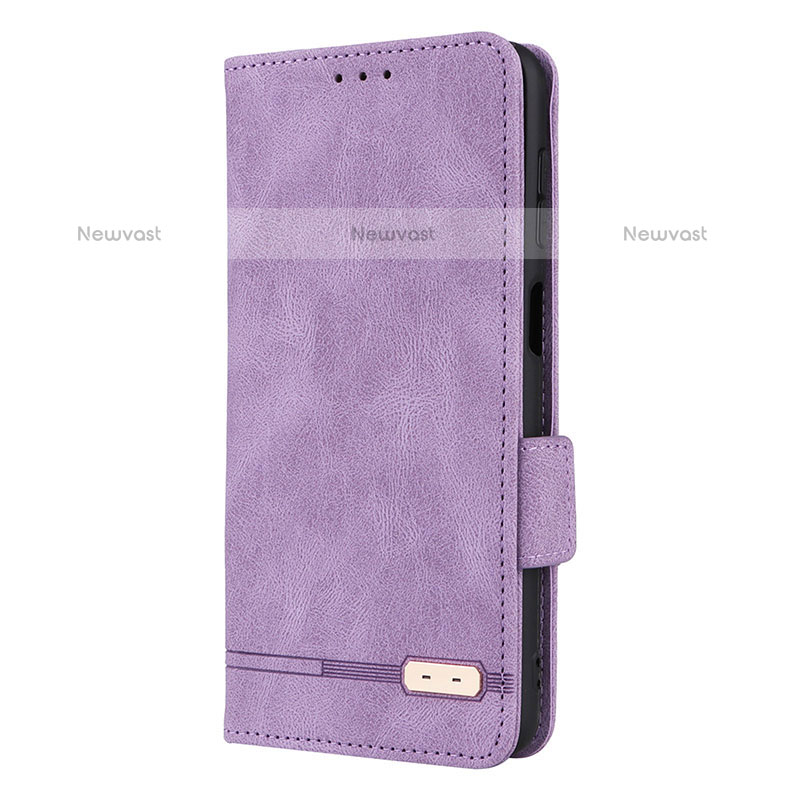 Leather Case Stands Flip Cover Holder L10Z for Samsung Galaxy M33 5G Purple