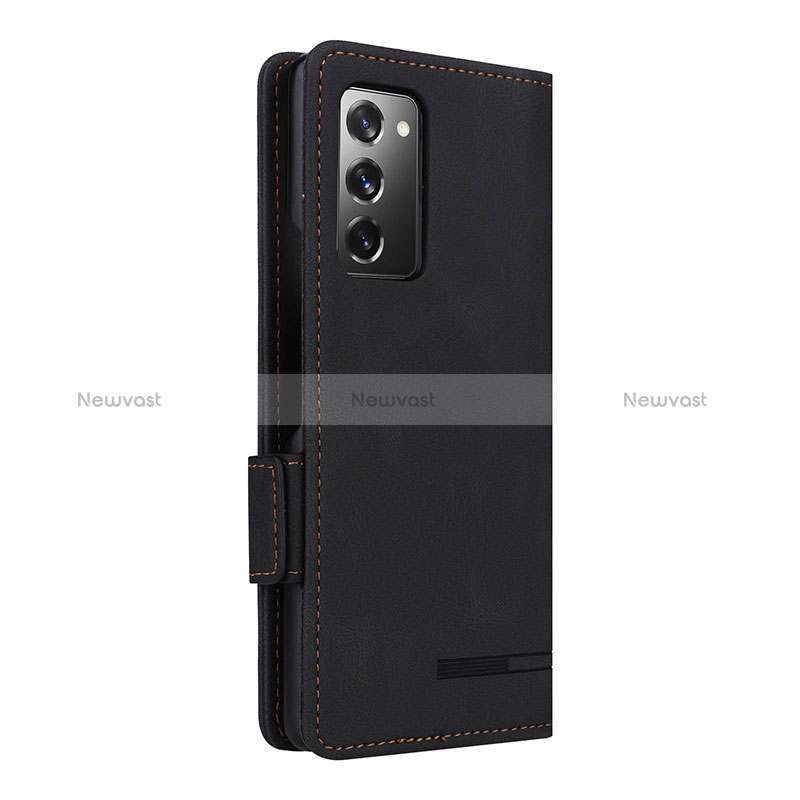 Leather Case Stands Flip Cover Holder L10Z for Samsung Galaxy Z Fold2 5G