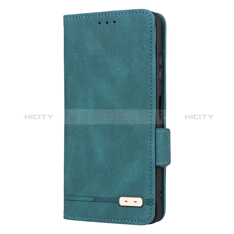 Leather Case Stands Flip Cover Holder L12Z for Samsung Galaxy F42 5G Green