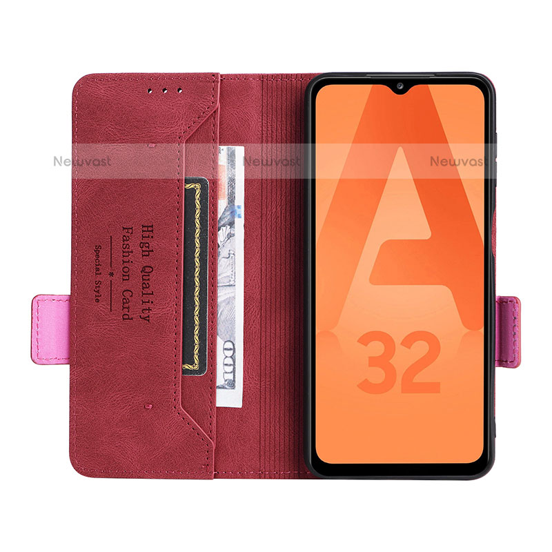 Leather Case Stands Flip Cover Holder L12Z for Samsung Galaxy M32 5G