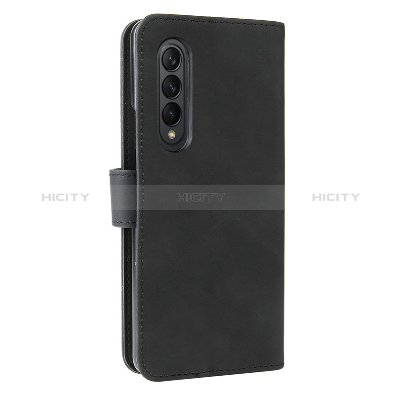 Leather Case Stands Flip Cover Holder L12Z for Samsung Galaxy Z Fold4 5G Black